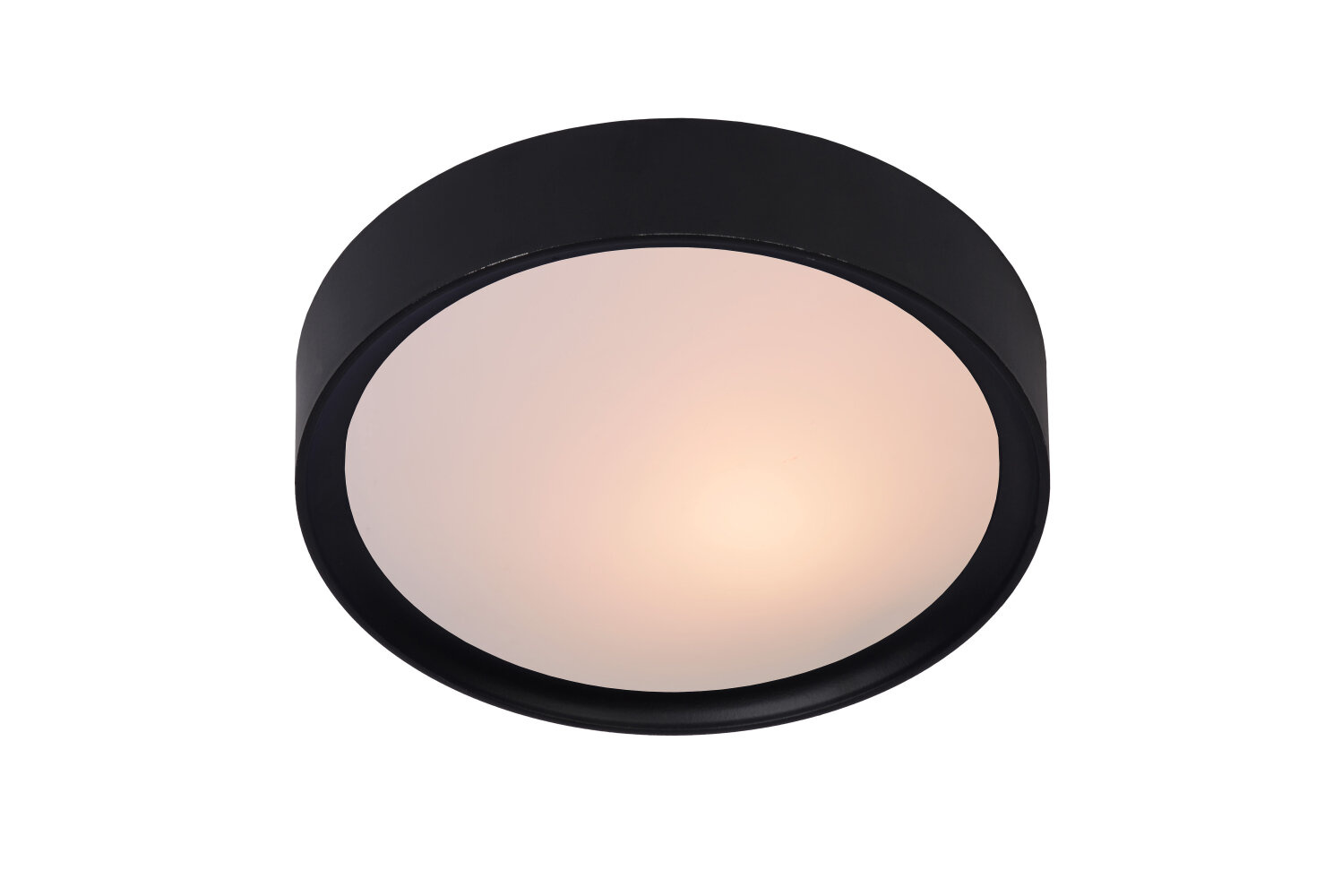 Lucide plafonnire Lex E27 25 cm zwart