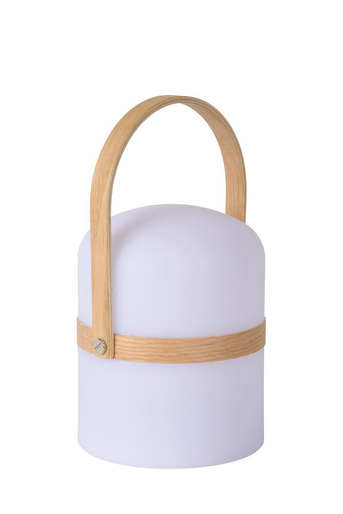 Lucide JOE - Oplaadbare Tafellamp Binnen/Buiten - Accu/Batterij - Ø 14,5 cm - LED Dimb. - 1x3W 3000K - IP44 - Wit Lucide JOE - Oplaadbare Tafellamp Binnen/Buiten - Accu/Batterij - Ø 14,5 cm - LED Dimb. - 1x3W 3000K - IP44 - Wit