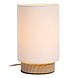 Lucide ALBANE - Tafellamp - Ø 12 cm - 1xE14 - Lichte houtlook - Essential