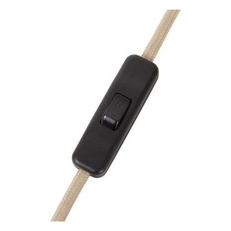Lucide ALBANE - Tafellamp - Ø 12 cm - 1xE14 - Lichte houtlook - Essential
