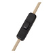 Lucide ALBANE - Tafellamp - Ø 12 cm - 1xE14 - Lichte houtlook - Essential