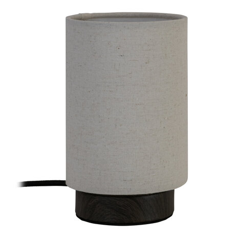 Lucide ALBANE - Tafellamp - Ø 12 cm - 1xE14 - Donkere Houtlook - Essential Lucide ALBANE - Tafellamp - Ø 12 cm - 1xE14 - Donkere Houtlook - Essential