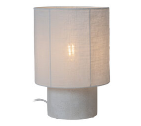 Lucide TISSAJA - Tafellamp - Ø 20 cm - 1xE14 - Wit - Essential