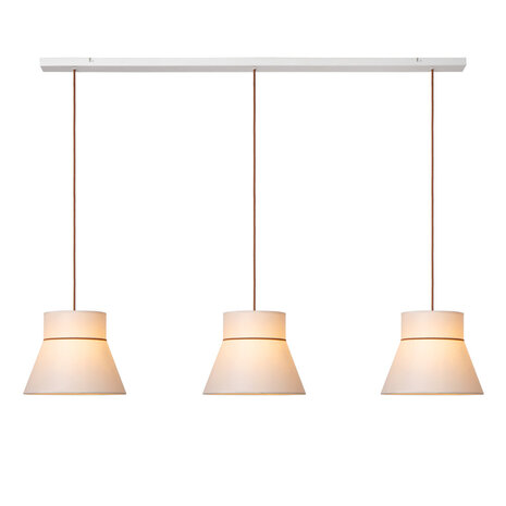Lucide SCARLET - Hanglamp - 3xE27 - Beige - Essential