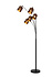RANKOS - Vloerlamp - 5xE14 - Zwart