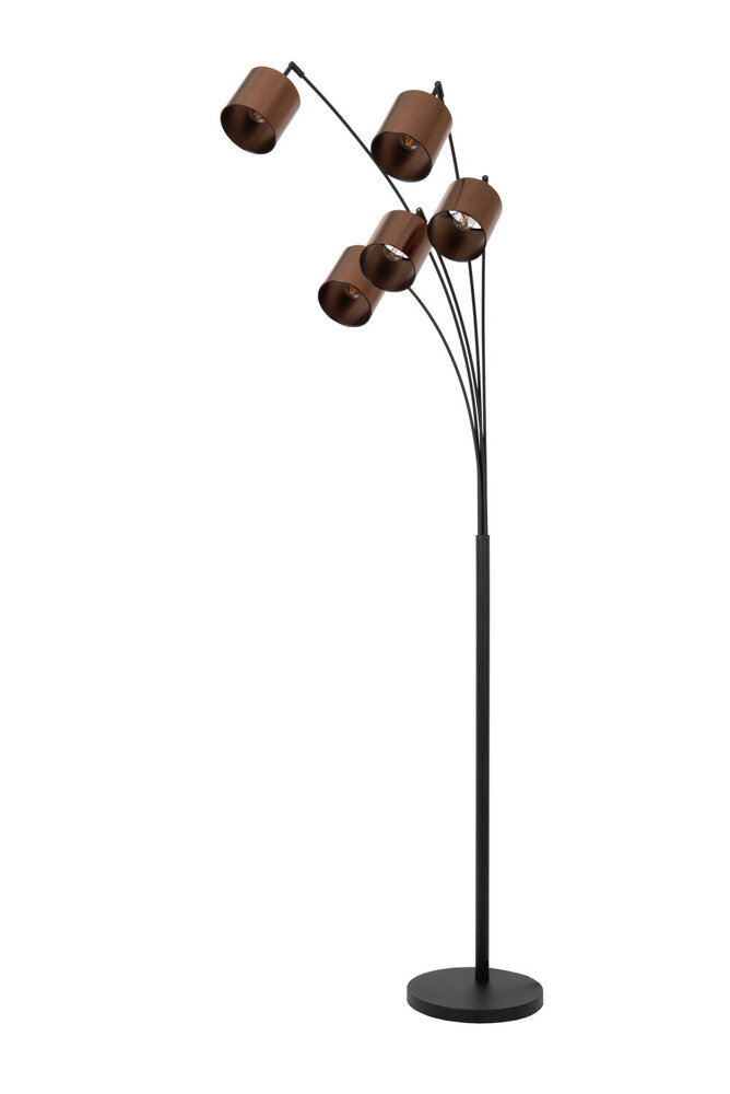 Lucide RANKOS - Vloerlamp - 5xE14 - Zwart Lucide RANKOS - Vloerlamp - 5xE14 - Zwart