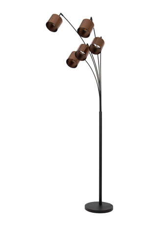 Lucide RANKOS - Vloerlamp - 5xE14 - Zwart Lucide RANKOS - Vloerlamp - 5xE14 - Zwart