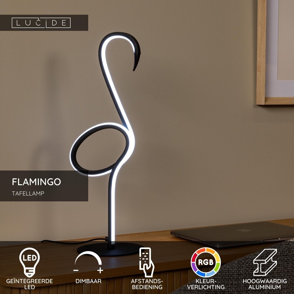 Lucide FLAMINGO - Tafellamp - LED Dimb. - RGB - Multicolor Lucide FLAMINGO - Tafellamp - LED Dimb. - RGB - Multicolor