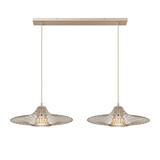 Lucide ELLIS - Hanglamp - 2xE27 - Taupe - Essential
