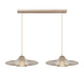 Lucide ELLIS - Hanglamp - 2xE27 - Taupe - Essential