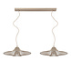 Lucide ELLIS - Hanglamp - 2xE27 - Taupe - Essential