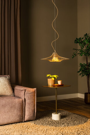 Lucide ELLIS - Hanglamp - Ø 50 cm - 1xE27 - Taupe - Essential Lucide ELLIS - Hanglamp - Ø 50 cm - 1xE27 - Taupe - Essential