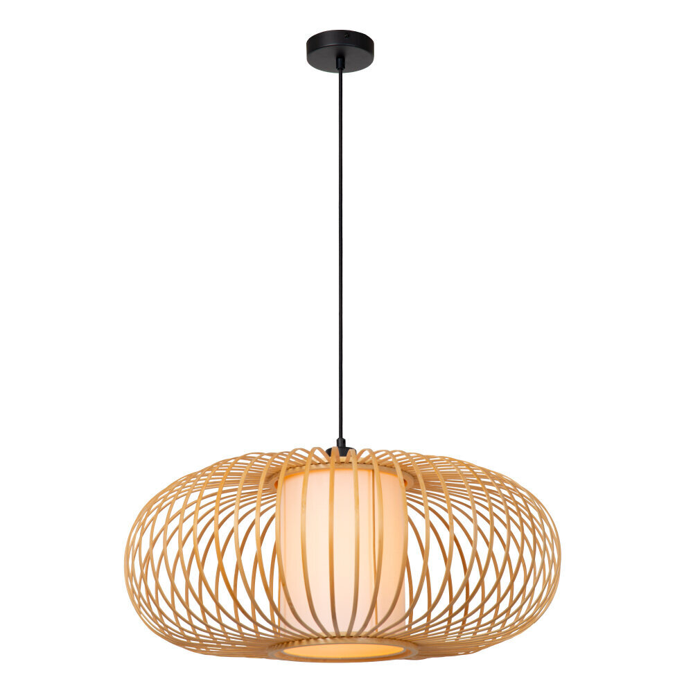 Lucide THULINE - Hanglamp - Ø 60 cm - 1xE27 - Lichte houtlook - Essential Lucide THULINE - Hanglamp - Ø 60 cm - 1xE27 - Lichte houtlook - Essential