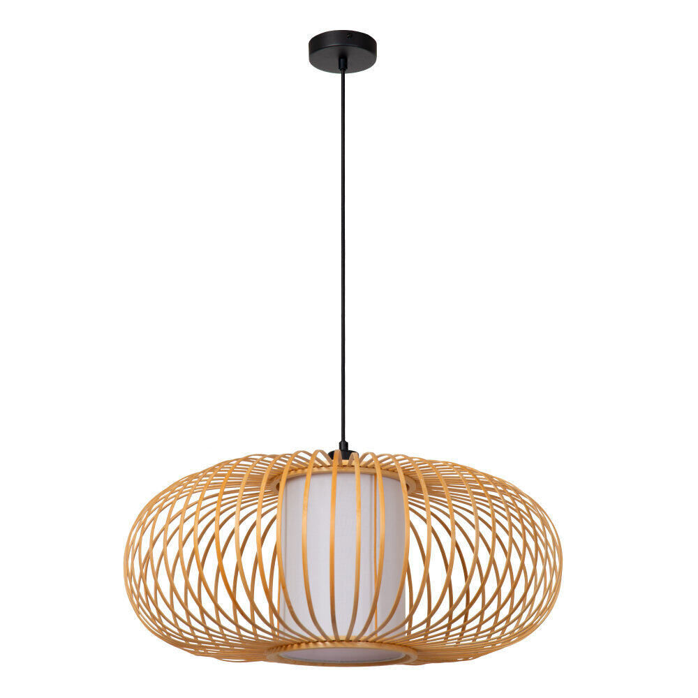 Lucide THULINE - Hanglamp - Ø 60 cm - 1xE27 - Lichte houtlook - Essential Lucide THULINE - Hanglamp - Ø 60 cm - 1xE27 - Lichte houtlook - Essential