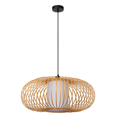 Lucide THULINE - Hanglamp - Ø 60 cm - 1xE27 - Lichte houtlook - Essential Lucide THULINE - Hanglamp - Ø 60 cm - 1xE27 - Lichte houtlook - Essential