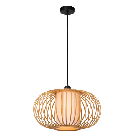 Lucide THULINE - Hanglamp - Ø 45 cm - 1xE27 - Lichte houtlook - Essential Lucide THULINE - Hanglamp - Ø 45 cm - 1xE27 - Lichte houtlook - Essential
