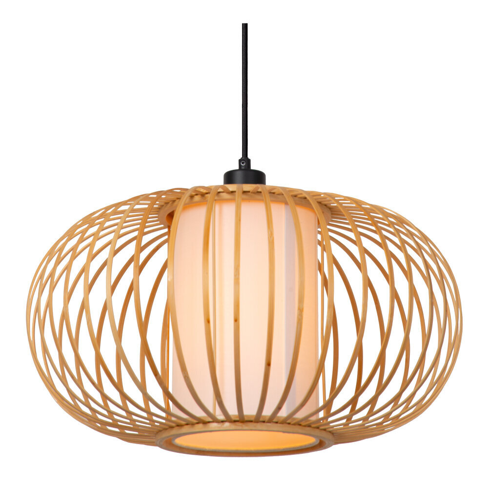 Lucide THULINE - Hanglamp - Ø 45 cm - 1xE27 - Lichte houtlook - Essential Lucide THULINE - Hanglamp - Ø 45 cm - 1xE27 - Lichte houtlook - Essential