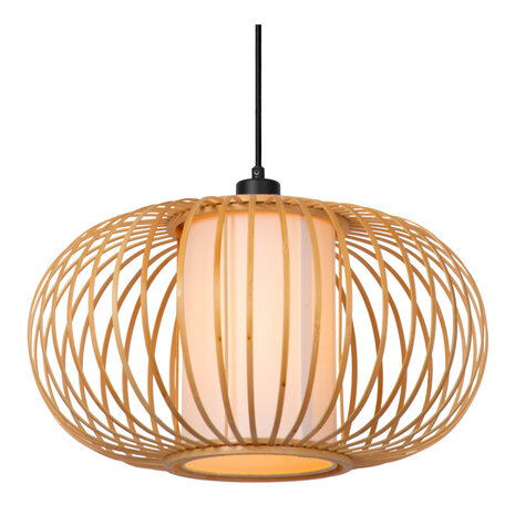 Lucide THULINE - Hanglamp - Ø 45 cm - 1xE27 - Lichte houtlook - Essential Lucide THULINE - Hanglamp - Ø 45 cm - 1xE27 - Lichte houtlook - Essential