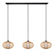 Lucide THULINE - Hanglamp - 3xE27 - Lichte houtlook - Essential