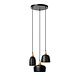 Lucide CHAYANNE - Hanglamp - Ø 30 cm - 3xE14 - Zwart Lucide CHAYANNE - Hanglamp - Ø 30 cm - 3xE14 - Zwart