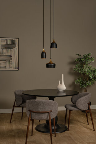 Lucide CHAYANNE - Hanglamp - Ø 30 cm - 3xE14 - Zwart Lucide CHAYANNE - Hanglamp - Ø 30 cm - 3xE14 - Zwart