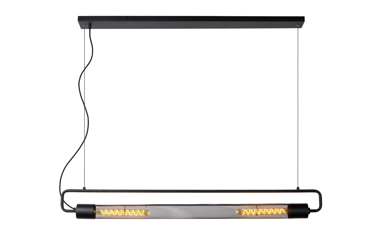 Lucide Hanglamp Calixt Zwart 2xe27