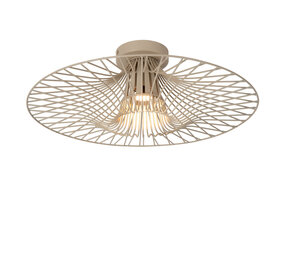 Lucide ELLIS - Plafonnière - Ø 50 cm - 1xE27 - Taupe - Essential Lucide ELLIS - Plafonnière - Ø 50 cm - 1xE27 - Taupe - Essential