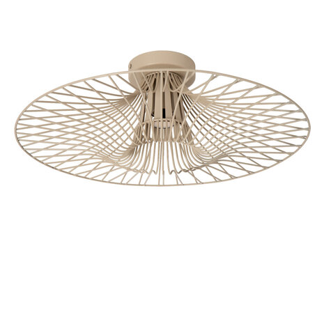 Lucide ELLIS - Plafonnière - Ø 50 cm - 1xE27 - Taupe - Essential Lucide ELLIS - Plafonnière - Ø 50 cm - 1xE27 - Taupe - Essential