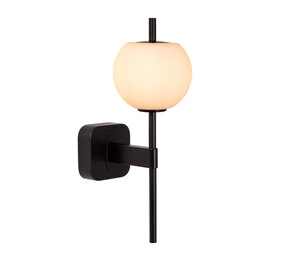 Lucide ELDA - Wandlamp Badkamer - 1xG9 - IP44 - Zwart