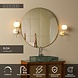 Lucide ELDA - Wandlamp Badkamer - 1xG9 - IP44 - Mat Goud / Messing