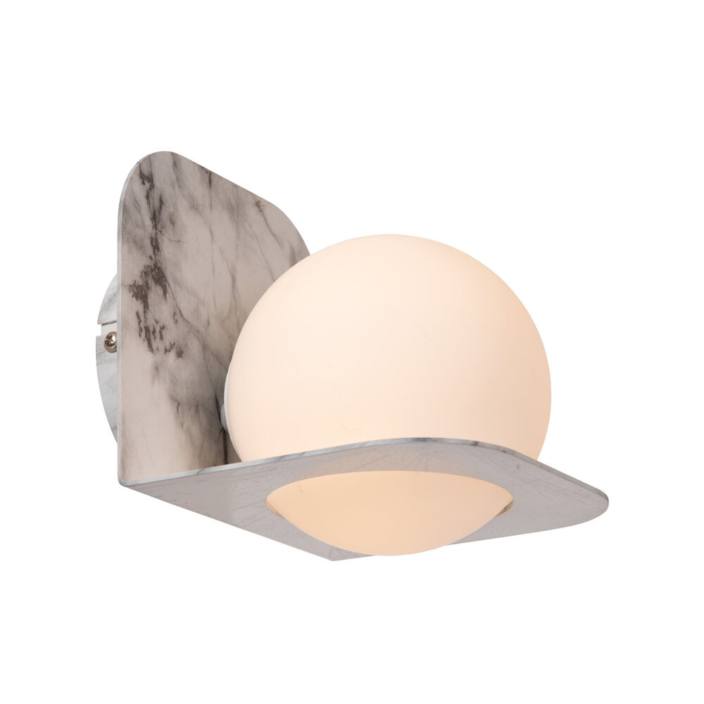 Lucide DAVY - Wandlamp Badkamer - 1xG9 - IP44 - Grijs