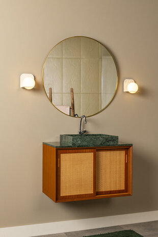Lucide DAVY - Wandlamp Badkamer - 1xG9 - IP44 - Grijs Lucide DAVY - Wandlamp Badkamer - 1xG9 - IP44 - Grijs