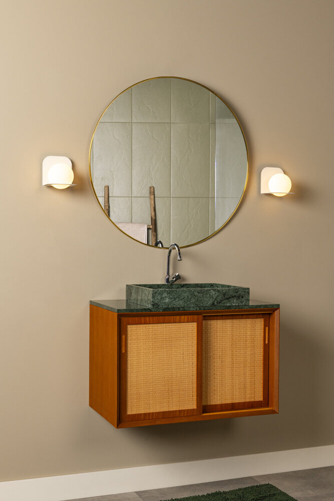 Lucide DAVY - Wandlamp Badkamer - 1xG9 - IP44 - Wit Lucide DAVY - Wandlamp Badkamer - 1xG9 - IP44 - Wit