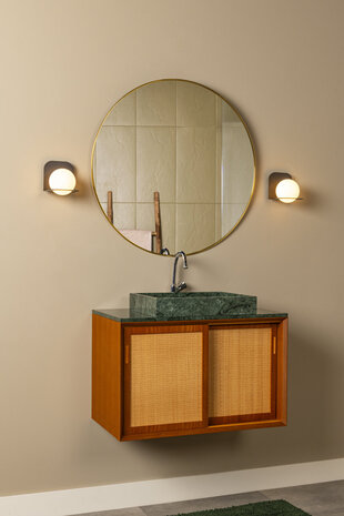 Lucide DAVY - Wandlamp Badkamer - 1xG9 - IP44 - Zwart Lucide DAVY - Wandlamp Badkamer - 1xG9 - IP44 - Zwart
