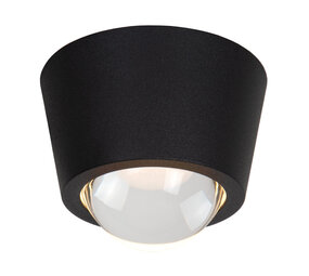 Lucide RIGON - Plafonnière - Ø 9 cm - LED - 1x6W 3000K - Zwart Lucide RIGON - Plafonnière - Ø 9 cm - LED - 1x6W 3000K - Zwart