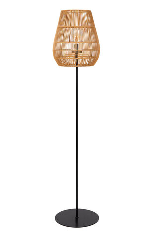 Lucide NERIDA - Vloerlamp Binnen/Buiten - Ø 35 cm - 1xE27 - IP44 - Naturel