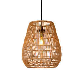 Lucide NERIDA - Hanglamp Binnen/Buiten - Ø 35 cm - 1xE27 - IP44 - Geschikt voor vide en hoge plafonds - Naturel Lucide NERIDA - Hanglamp Binnen/Buiten - Ø 35 cm - 1xE27 - IP44 - Geschikt voor vide en hoge plafonds - Naturel