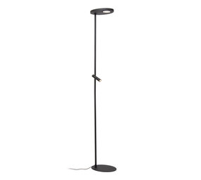 Lucide ORTOLAN - Vloerlamp - LED Dimb. - CCT - 2700K/4000K - Zwart - Essential
