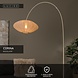 Lucide CORINA - Booglamp - 1xE27 - Beige