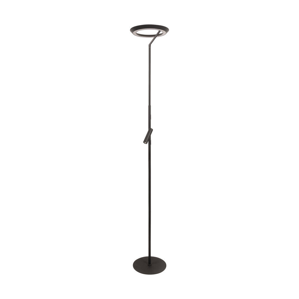 Lucide CELESTE - Vloerlamp - Ø 28 cm - LED Dimb. - 2700K - Zwart - Essential