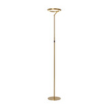 Lucide CELESTE - Vloerlamp - Ø 28 cm - LED Dimb. - 1x21W 2700K - Mat Goud / Messing