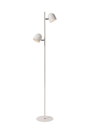 Lucide SKANSKA - Vloerlamp - LED 3 StepDim - 2x5W 3000K - Wit
