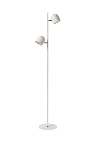 Lucide SKANSKA - Vloerlamp - LED 3 StepDim - 2x5W 3000K - Wit
