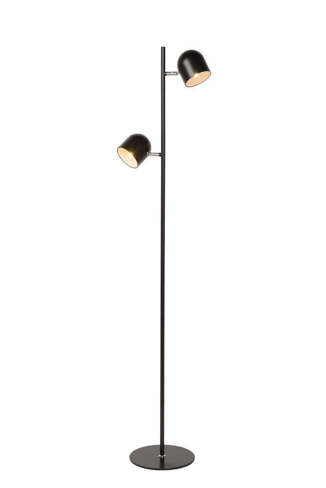 Lucide SKANSKA - Vloerlamp - LED 3 StepDim - 2x5W 3000K - Zwart Lucide SKANSKA - Vloerlamp - LED 3 StepDim - 2x5W 3000K - Zwart