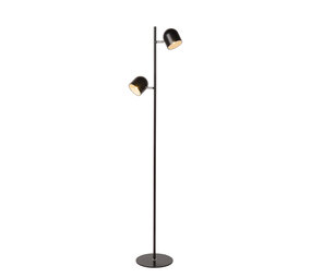 Lucide SKANSKA - Vloerlamp - LED 3 StepDim - 2x5W 3000K - Zwart Lucide SKANSKA - Vloerlamp - LED 3 StepDim - 2x5W 3000K - Zwart