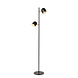 Lucide SKANSKA - Vloerlamp - LED 3 StepDim - 2x5W 3000K - Zwart Lucide SKANSKA - Vloerlamp - LED 3 StepDim - 2x5W 3000K - Zwart