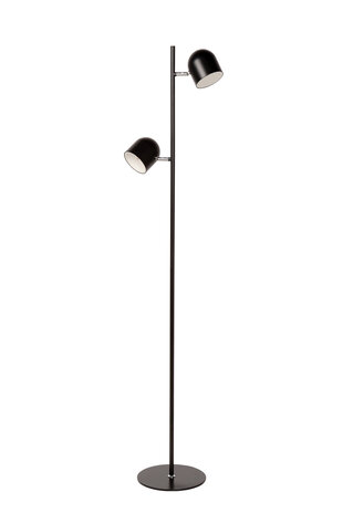 Lucide SKANSKA - Vloerlamp - LED 3 StepDim - 2x5W 3000K - Zwart Lucide SKANSKA - Vloerlamp - LED 3 StepDim - 2x5W 3000K - Zwart