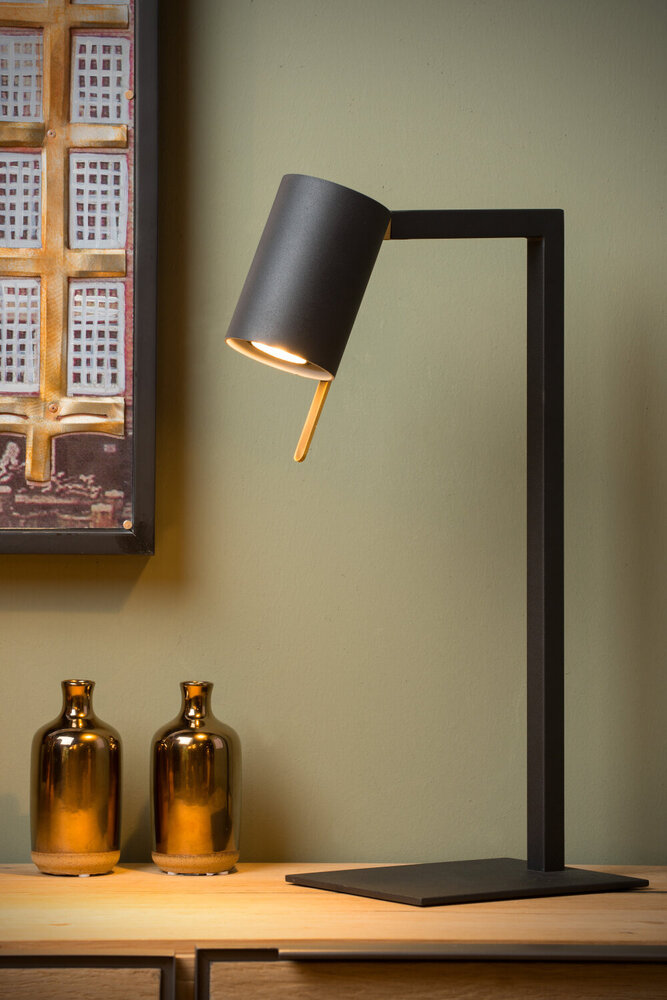 Lucide LESLEY - Bureaulamp - 1xGU10 (MR16) - Zwart Lucide LESLEY - Bureaulamp - 1xGU10 (MR16) - Zwart