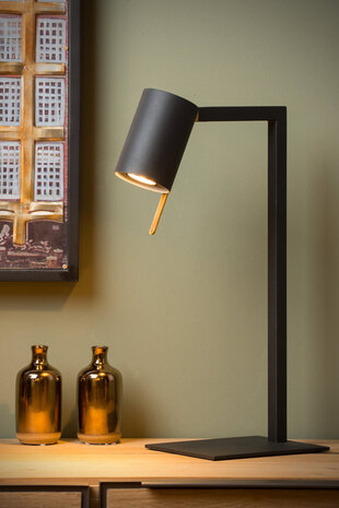 Lucide LESLEY - Bureaulamp - 1xGU10 (MR16) - Zwart Lucide LESLEY - Bureaulamp - 1xGU10 (MR16) - Zwart