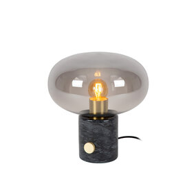 Lucide CHARLIZE - Tafellamp - Ø 23 cm - 1xE27 - Zwart